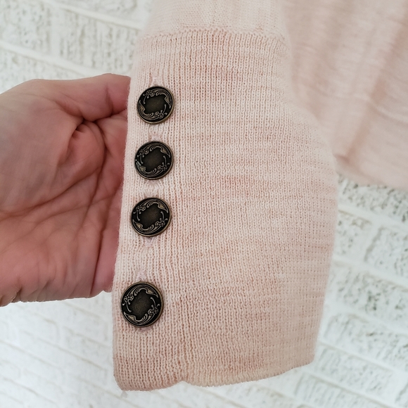 Anthropologie Moth Button Sleeve Dolman Turtleneck - Picture 6 of 6